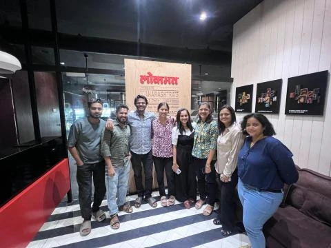 With the Lokmat team
