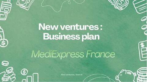 MediExpress France business-plan presentation cover